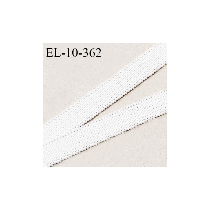 Elastique polygomme 10 mm couleur naturel largeur 10 mm allongement +140% prix au mètre