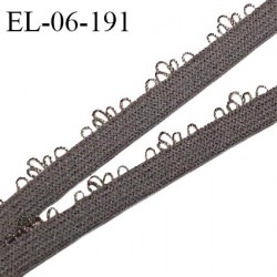 Elastique 6 mm lingerie haut de gamme fabriqué en France élastique souple allongement +180% couleur taupe prix au mètre