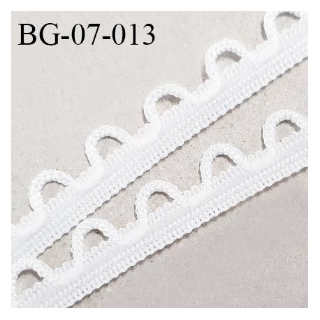 Galon boutonnière 7 mm spécial lingerie couleur blanc grande marque fabriqué en France très agréable au toucher prix au mètre