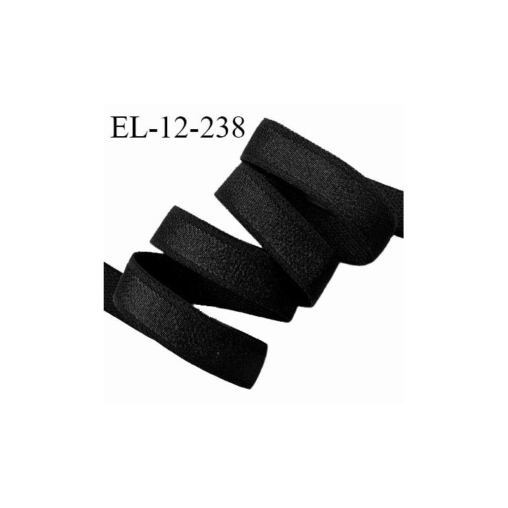 Elastique lingerie 12 mm haut de gamme couleur noir largeur 12 mm allongement +90% prix au mètre
