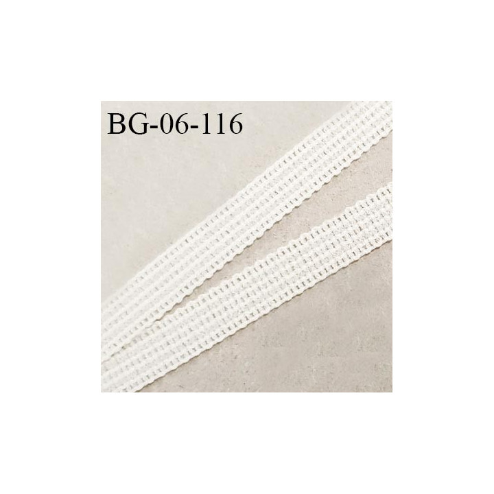 Droit fil à plat 6 mm spécial lingerie et couture du prêt-à-porter couleur chantilly fabriqué en France prix au mètre