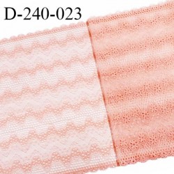 Tissu dentelle 23 cm extensible haut de gamme largeur 23 cm couleur rose tutu prix pour 1 mètre