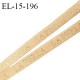 Elastique 15 mm lingerie haut de gamme inscription La Perla couleur beige largeur 15 mm fabriqué en France prix au mètre