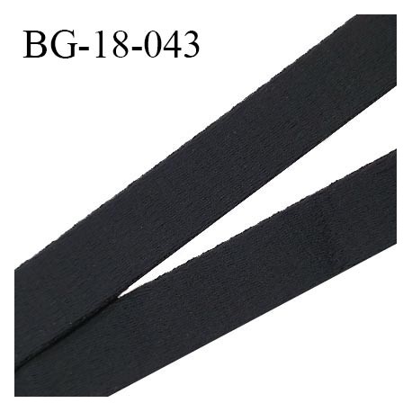 Devant bretelle 18 mm en polyamide attache bretelle rigide pour anneaux couleur noir haut de gamme largeur 18 mm prix au mètre
