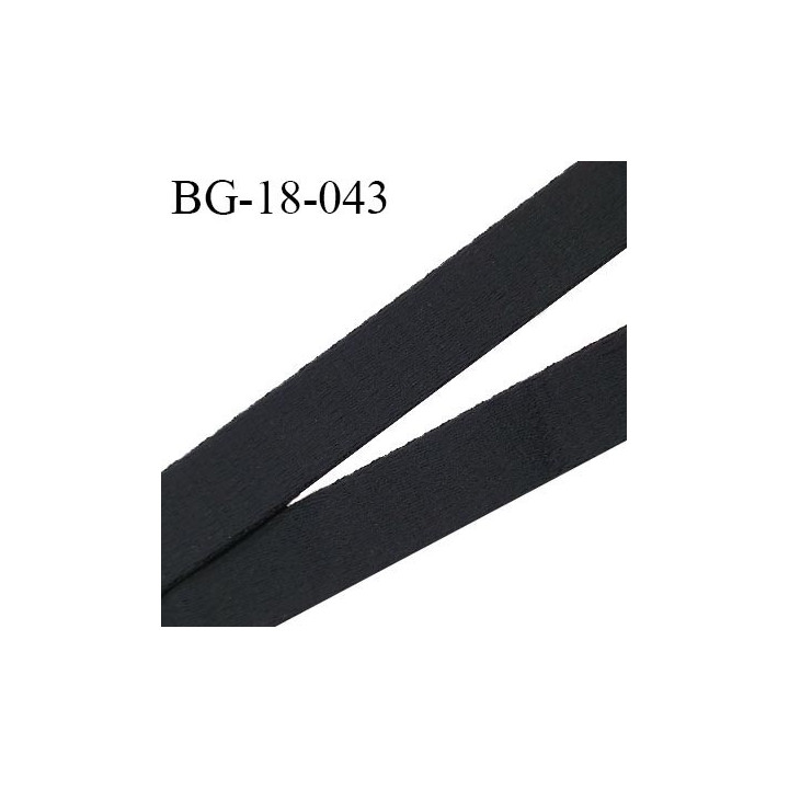 Devant bretelle 18 mm en polyamide attache bretelle rigide pour anneaux couleur noir haut de gamme largeur 18 mm prix au mètre