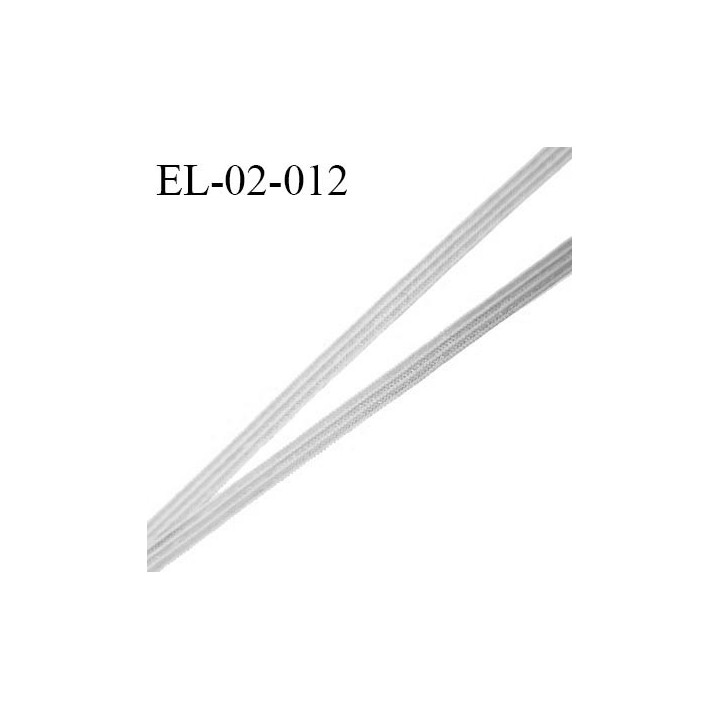 Elastique 2 mm spécial lingerie et couture couleur gris grande marque fabriqué en France élastique très souple prix au mètre
