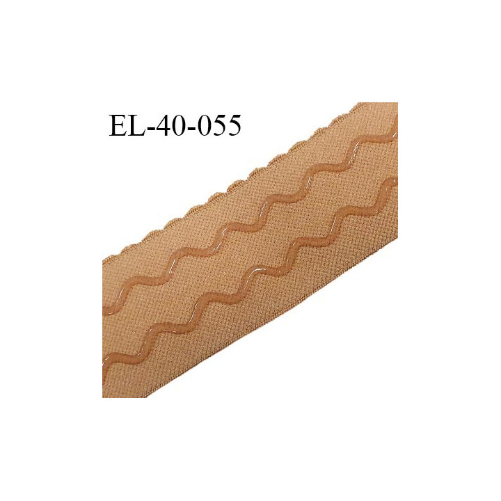Elastique 40 mm lingerie anti glisse couleur chair largeur 40 mm prix au mètre