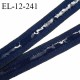 Elastique 12 mm anti-glisse haut de gamme couleur bleu marine largeur 12 mm fabriqué en France prix au mètre