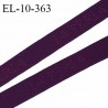 Elastique lingerie 10 mm très haut de gamme élastique souple couleur aubergine inscription La Perla largeur 10 mm prix au mètre