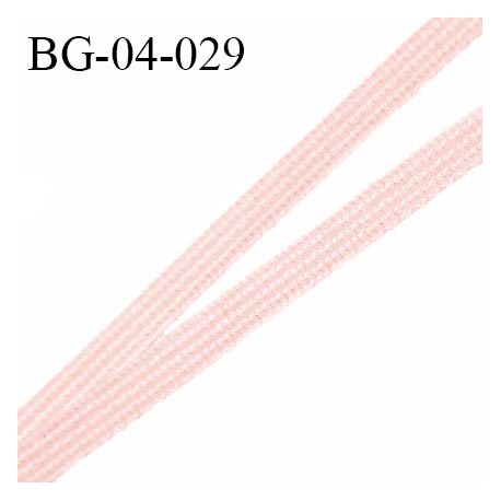 Droit fil à plat 4 mm spécial lingerie et couture du prêt-à-porter polyester couleur vieux rose fabriqué en France prix au mètre
