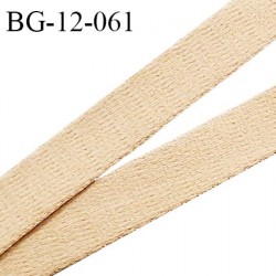 Devant bretelle 12 mm en polyamide attache bretelle rigide pour anneaux couleur nude haut de gamme prix au mètre