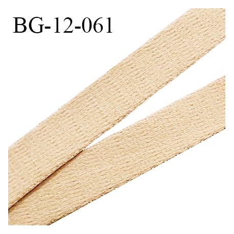 Devant bretelle 12 mm en polyamide attache bretelle rigide pour anneaux couleur nude haut de gamme prix au mètre