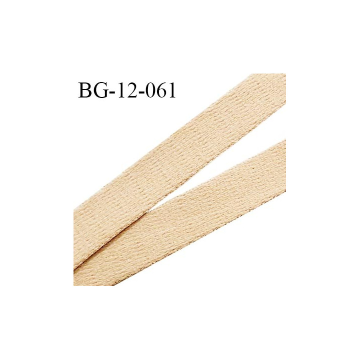 Devant bretelle 12 mm en polyamide attache bretelle rigide pour anneaux couleur nude haut de gamme prix au mètre