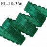 Elastique picot lingerie 10 mm lingerie couleur vert brillant largeur 10 mm allongement +80% prix au mètre