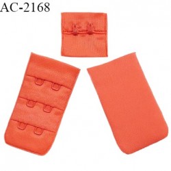 Agrafe 30 mm attache SG haut de gamme couleur orange corail ou clémentine 3 rangées 2 crochets prix à la pièce