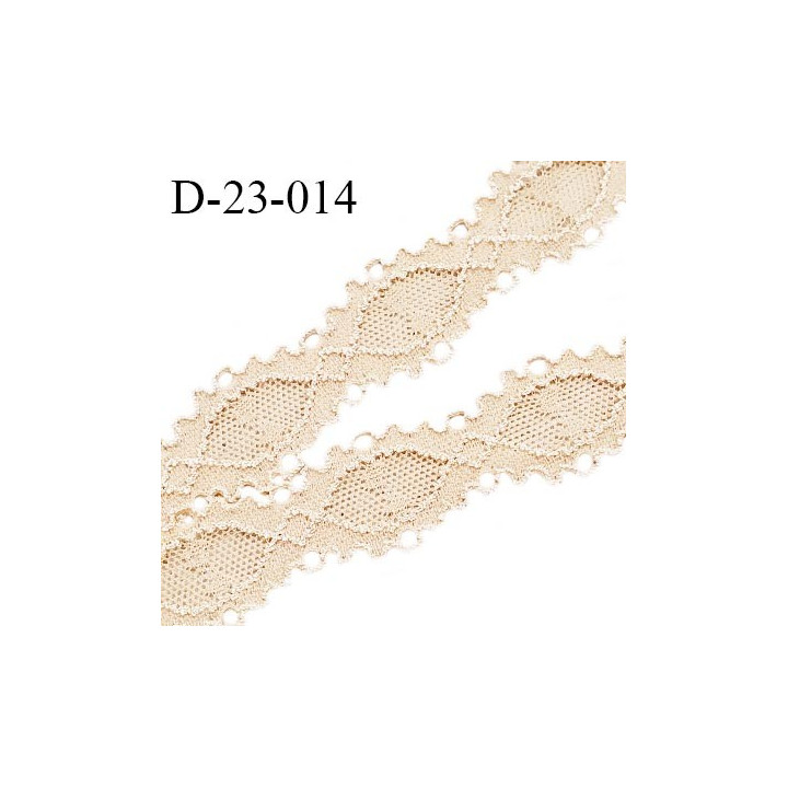 Dentelle extensible 22 mm haut de gamme couleur chair rosé largeur 22 mm prix au mètre