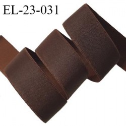 Elastique 22 mm lingerie haut de gamme couleur marron bonne élasticité très doux au toucher prix au mètre