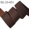 Elastique 22 mm lingerie haut de gamme couleur marron bonne élasticité très doux au toucher prix au mètre