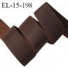 Elastique 15 mm lingerie haut de gamme couleur marron bonne élasticité doux au toucher prix au mètre