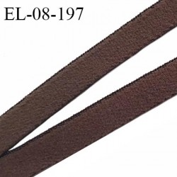 Elastique lingerie 8 mm haut de gamme couleur marron largeur 8 mm allongement +190% prix au mètre