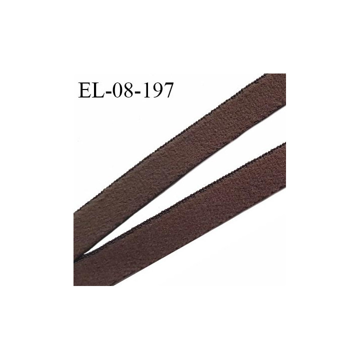 Elastique lingerie 8 mm haut de gamme couleur marron largeur 8 mm allongement +190% prix au mètre