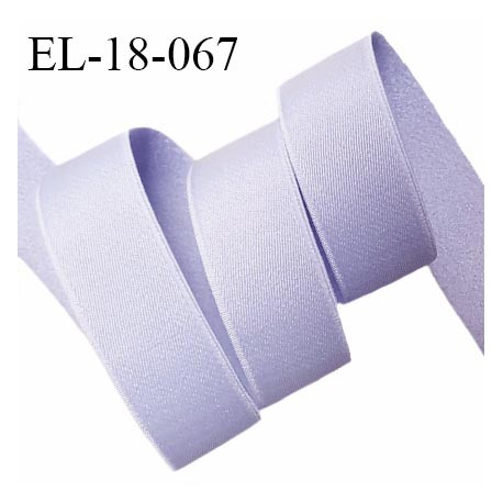 Elastique 18 mm lingerie haut de gamme couleur lavande ou bleuet bonne élasticité doux au toucher prix au mètre