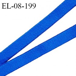 Elastique lingerie 8 mm haut de gamme couleur bleu électrique largeur 8 mm allongement +160% prix au mètre