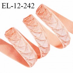 Elastique lingerie 12 mm haut de gamme couleur vieux rose largeur 12 mm allongement +70% prix au mètre