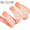 Elastique lingerie 12 mm haut de gamme couleur vieux rose largeur 12 mm allongement +70% prix au mètre