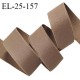 Elastique 24 mm lingerie haut de gamme couleur marron glacé bonne élasticité très doux au toucher prix au mètre