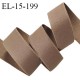 Elastique 15 mm lingerie haut de gamme couleur marron glacé bonne élasticité doux au toucher prix au mètre
