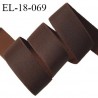 Elastique 18 mm lingerie haut de gamme couleur marron bonne élasticité doux au toucher prix au mètre