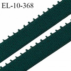 Elastique picot lingerie 10 mm haut de gamme couleur vert sapin largeur 10 mm prix au mètre