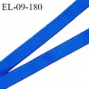 Elastique lingerie 9 mm haut de gamme couleur bleu électrique largeur 9 mm allongement +150% prix au mètre
