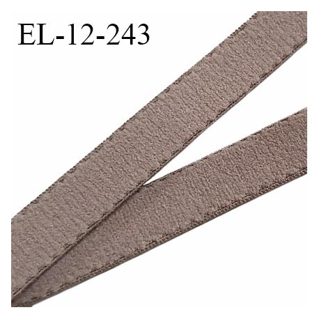 Elastique 12 mm lingerie couleur marron glacé largeur 12 mm allongement +120% haut de gamme prix au mètre