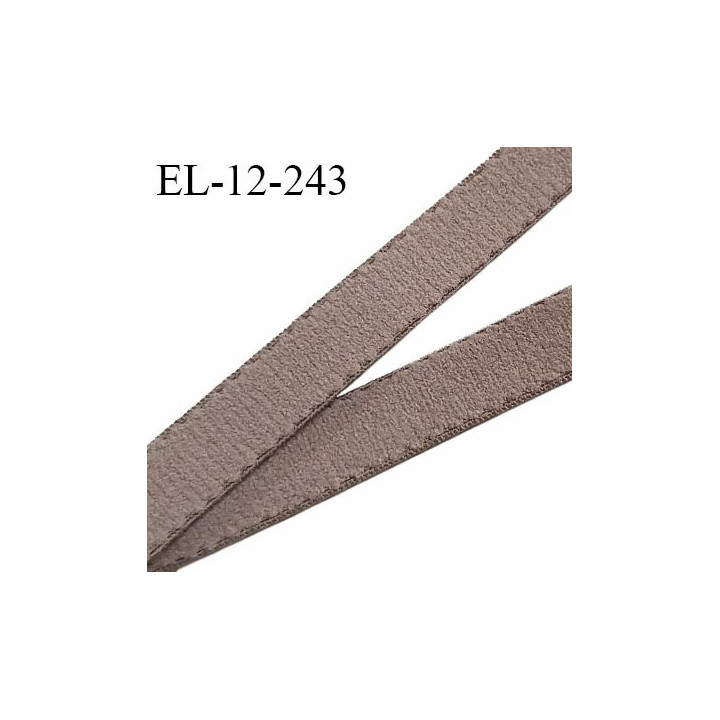Elastique 12 mm lingerie couleur marron glacé largeur 12 mm allongement +120% haut de gamme prix au mètre