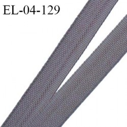 Elastique 4 mm fin spécial lingerie polyamide élasthanne couleur gris grande marque fabriqué en France prix au mètre