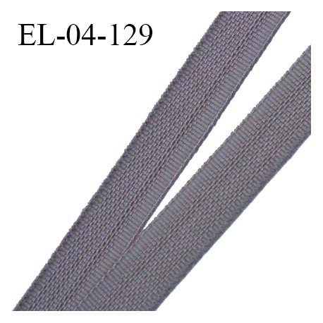 Elastique 4 mm fin spécial lingerie polyamide élasthanne couleur gris grande marque fabriqué en France prix au mètre