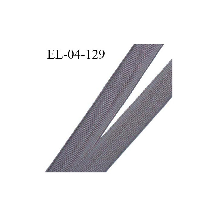 Elastique 4 mm fin spécial lingerie polyamide élasthanne couleur gris grande marque fabriqué en France prix au mètre