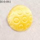 Bouton 10 mm lingerie et autres bouton recouvert de satin couleur jaune accroche avec un anneau prix à la pièce