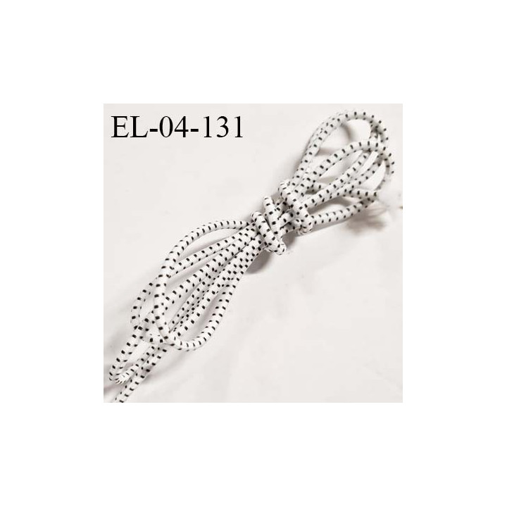 Elastique cordon 4 mm couleur naturel et gris lumineux diamètre 4 mm prix au mètre