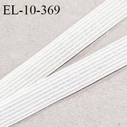 Elastique 10 mm lingerie haut de gamme couleur blanc élastique souple allongement +160% fabriqué France prix au mètre