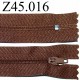 fermeture éclair 45 cm couleur marron zip nylon