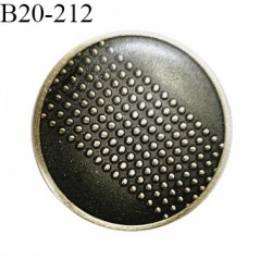Bouton 20 mm très haut de gamme métal couleur laiton vieilli avec motif accroche avec un anneau diamètre 20 mm prix à l'unité