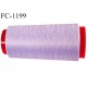 Cone 2000 m fil mousse polyester n°120 couleur lilas longueur 2000 mètres bobiné en France