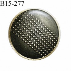 Bouton 15 mm très haut de gamme métal couleur laiton vieilli avec motif accroche avec un anneau diamètre 15 mm prix à l'unité