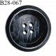 Bouton 28 mm en pvc couleur noir anthracite 4 trous largeur 28 mm épaisseur 6 mm prix à la pièce