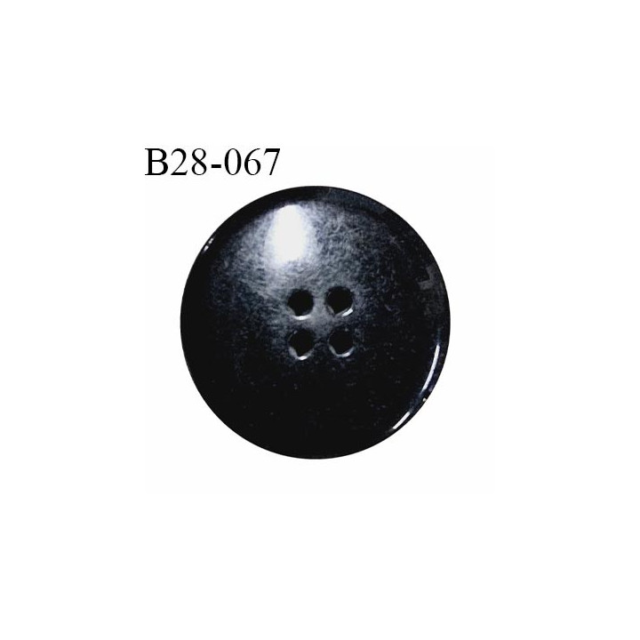 Bouton 28 mm en pvc couleur noir anthracite 4 trous largeur 28 mm épaisseur 6 mm prix à la pièce