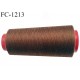 Cone 1000 m fil polyester fil n°80 couleur marron longueur du cone 1000 mètres bobiné en France certifié oeko tex