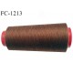 Cone 2000 m fil polyester fil n°80 couleur marron longueur du cone 2000 mètres bobiné en France certifié oeko tex